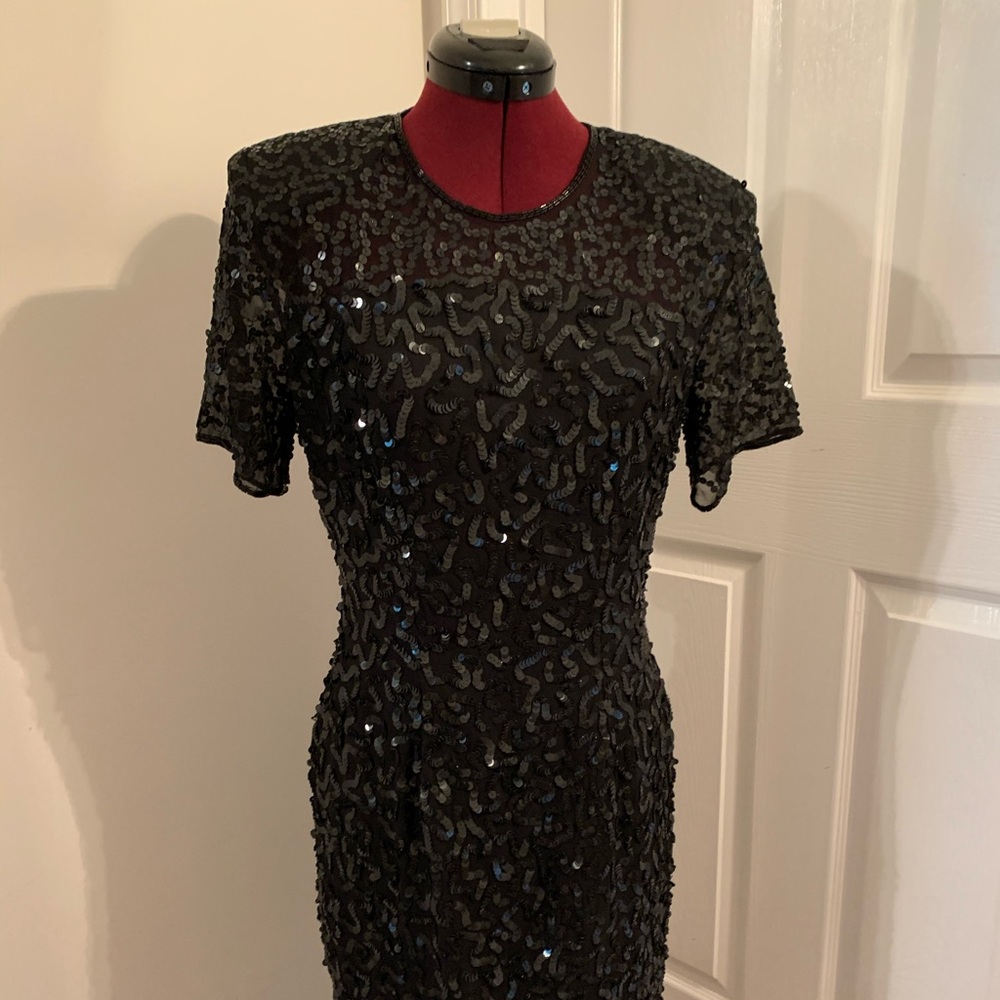 Black Sequin Dress